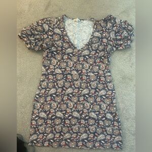 Boden V Neck Jersey Mini Dress, Size 10